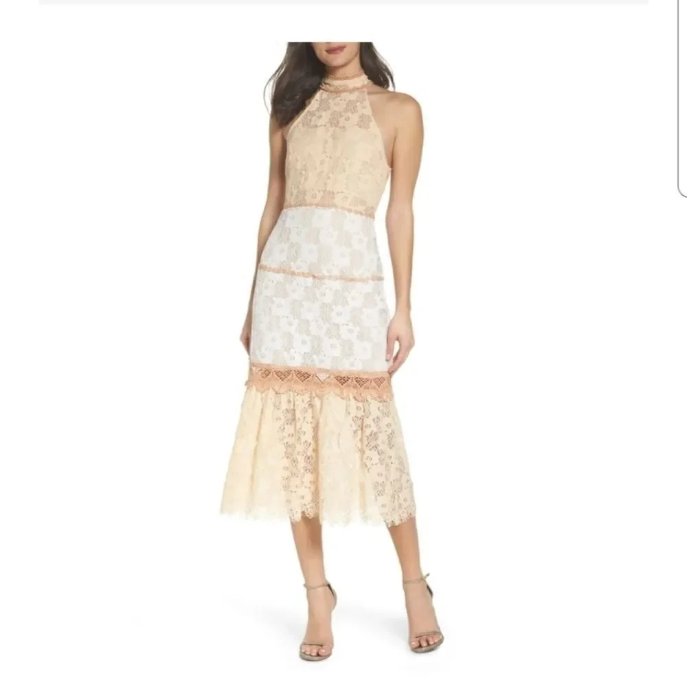 Anthropologie foxiedox lace dress